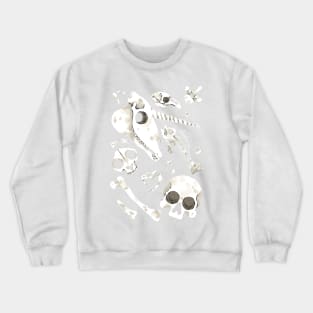 burgundy Skulls and Bones - Wunderkammer Crewneck Sweatshirt